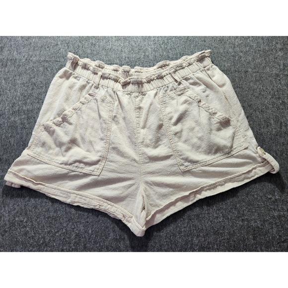Time and Tru Pants - TIME‎ AND TRUE Linen Casual Shorts Women's Size XL Cream